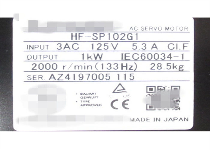 MITSUBISHI Industrial Compact Servo Motor Unit HF-SP102G1 (1/6) Ingranaggio CNVM-6120-6