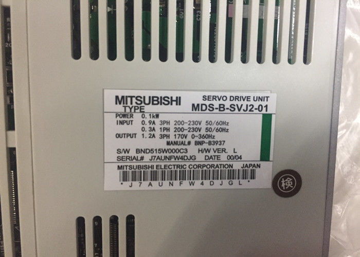 Motori elettrici Mitsubishi MDS-B-SVJ2-01 Motore servomotore ad alternatore industriale 0.1KW 0.9A