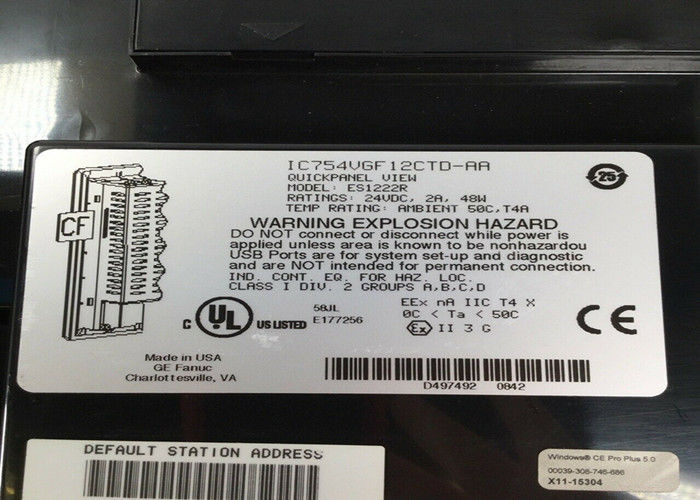 GE IC754VSI12CTD ES1222R IC754VGF12CTD alimentato da un cavo di alimentazione a 12 o 24 VDC