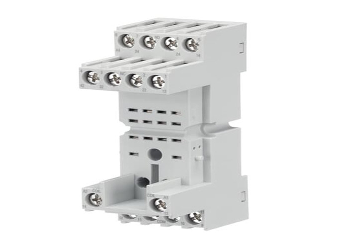 ABB CR-M4SS presa standard per il relè CR-M 2c/o o 4c/o,La presa CR-M4SS appartiene alla gamma dei relè CR-M (miniatura)