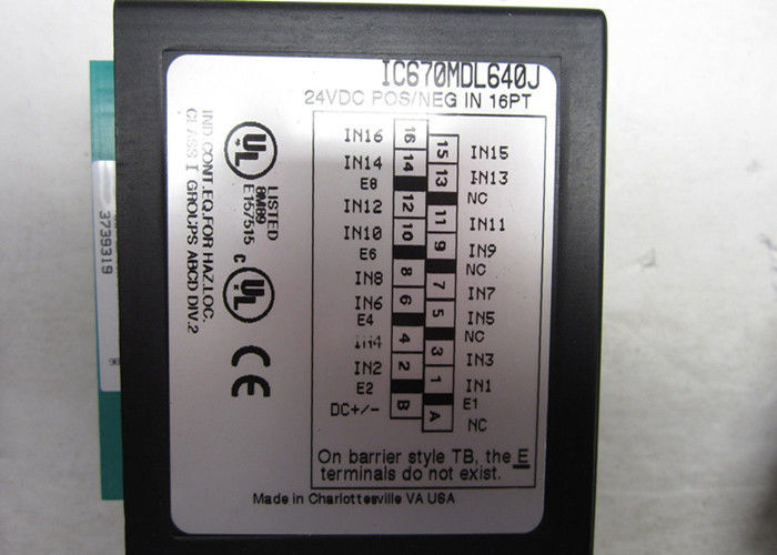 L'IC670MDL640 è un modulo di ingresso discreto a 16 punti della serie di controllo di campo di GE Fanuc